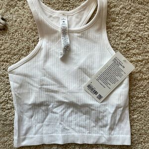 NWT lululemon ebb to street crop tank